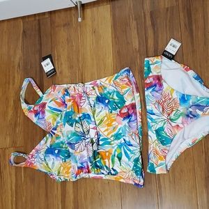 Lauren Ralph Lauren - Floral Tankini and bikini bottom Sz 12